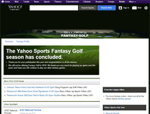 Tablet Screenshot of golf.fantasysports.yahoo.com