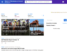 Tablet Screenshot of nz.finance.yahoo.com