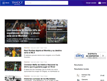 Tablet Screenshot of es-us.deportes.yahoo.com