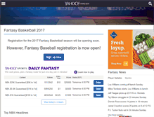 Tablet Screenshot of basketball.fantasysports.yahoo.com