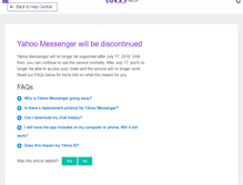 Tablet Screenshot of my.messenger.yahoo.com